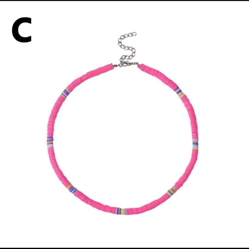 ‎🍄🍄BOHO POLYMER CLAY CHOKER NECKLACE